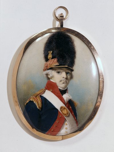 軍服の最初の主ブルームフィールドのミニチュア 作： George Chinnery
