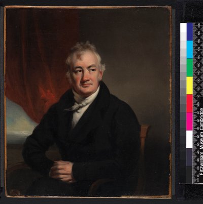 ジョンリーブスの肖像、1774〜1856年、1852年以前 作： George Chinnery