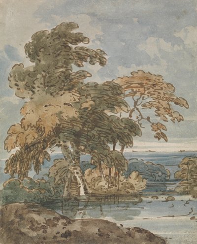 Árvores por um rio 作： George Chinnery