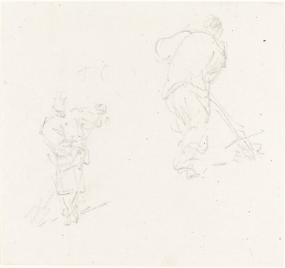 二人の中国人労働者 作： George Chinnery