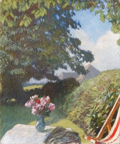 庭の一角 作： George Clausen