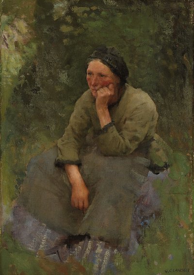 一瞬の休息 作： George Clausen