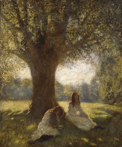 日陰のスポット、1920年頃（キャンバスに油彩） 作： George Clausen