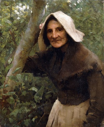 トイレットペーパー;北リンカンシャーの老婆 作： George Clausen