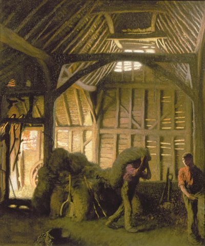 古代の納屋 作： George Clausen