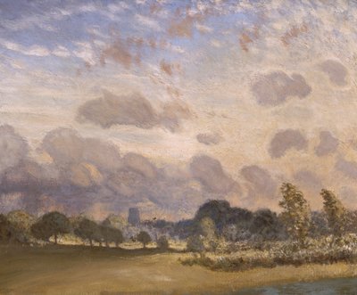 クラバリング教会、1908年頃。 作： George Clausen
