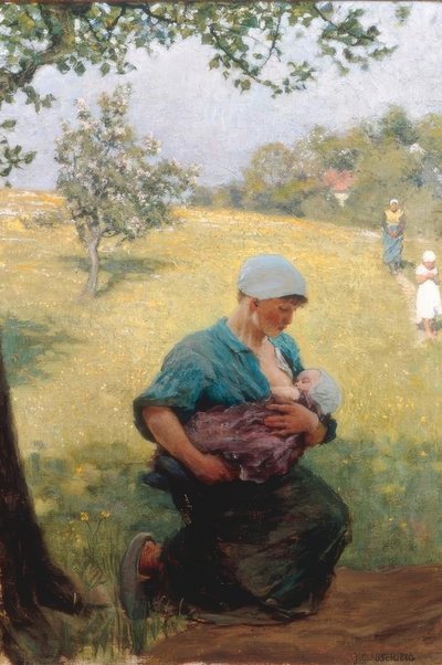 春の時間 作： George Clausen