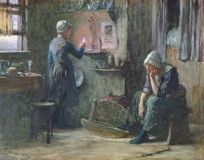 1878年の一日の終わり 作： George Clausen