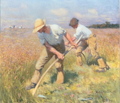 芝刈り機 作： George Clausen