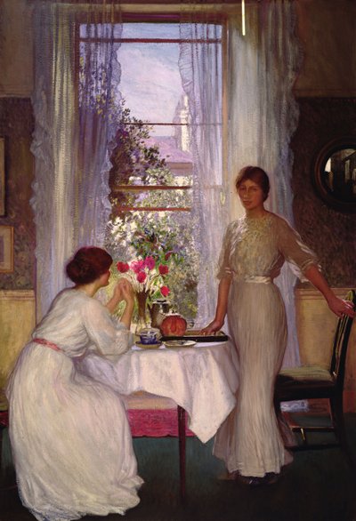 窓」（油彩・キャンバス） 作： George Clausen