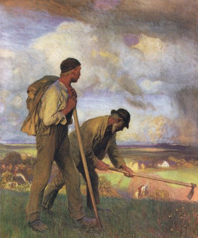 少年と男 作： George Clausen