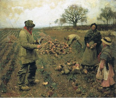 冬の仕事 作： George Clausen