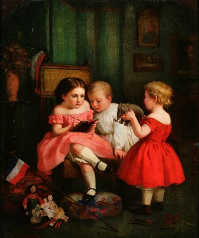 象を描く、1859 作： George Cochran Lambdin
