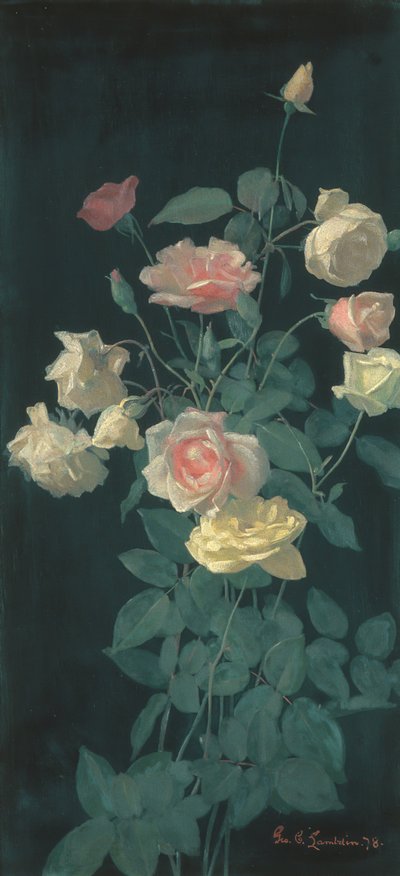 バラ、1878年。 作： George Cochran Lambdin