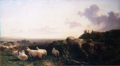 サウスダウンズの夕べ 作： George Cole