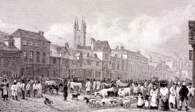 スミスフィールド マーケット、ロンドン、c1830 作： George Cooke
