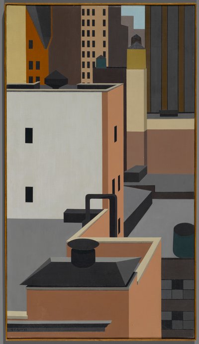 マンハッタンモザイク 作： George Copeland Ault