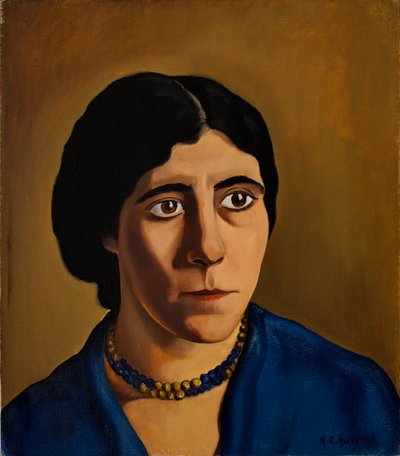コンチェッタ・スカラヴァグリオーネの肖像 (1900-75) (キャンバスに油彩) 作： George Copeland Ault