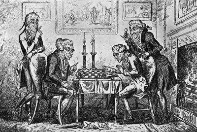 チェスのゲーム 作： George Cruikshank