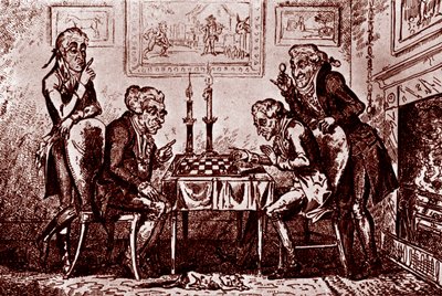 チェスのゲーム 作： George Cruikshank