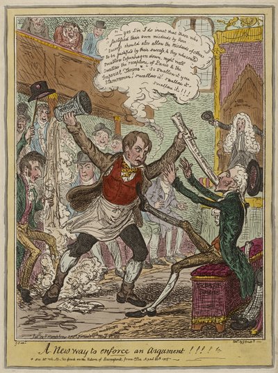 議論を強制する新しい方法!!!!、5月3日公開 作： George Cruikshank