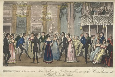 ピアース・イーガンのボールルーム「Life in London, etc.」 作： George Cruikshank