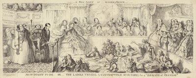 クイーンズベンチの風刺漫画 作： George Cruikshank