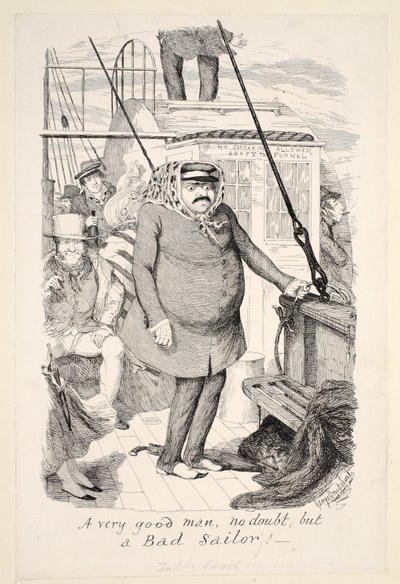間違いなく非常に良い人ですが、悪い船乗り！、パブ。 1845 作： George Cruikshank