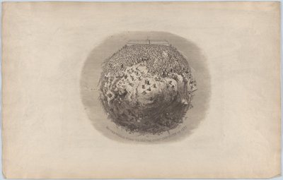 全世界が 1851 年の大博覧会を見に行く 作： George Cruikshank