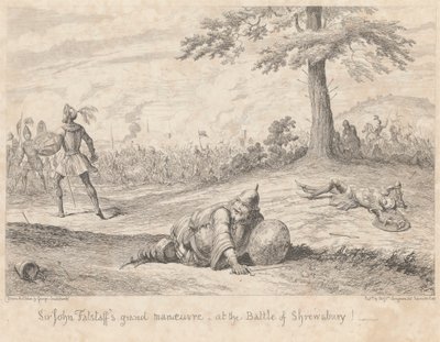 フィールドの別の部分: 「ヘンリー 4 世パート I」第 5 幕第 4 場 作： George Cruikshank