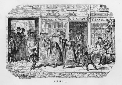 4月（刻印 作： George Cruikshank