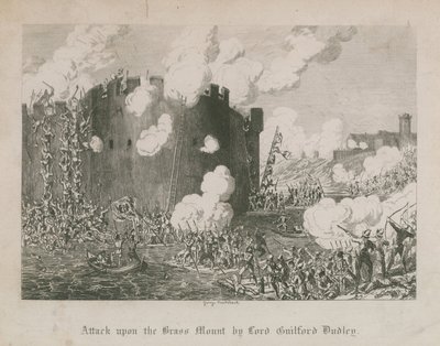 ギルフォードダドリー卿による草の山への攻撃 作： George Cruikshank