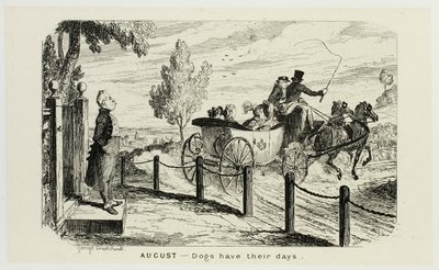 8月 - ジョージ・クルイックシャンクのスティール・エッチングから『コミック・アルマナック』まで：1835-1853 作： George Cruikshank