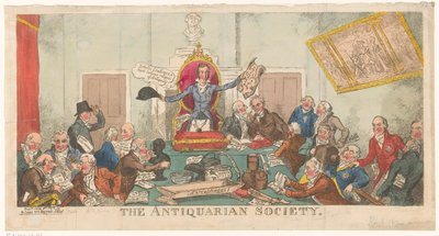 Versammlung der Society of Antiquaries 作： ジョージ・クルクシャンク