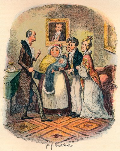 ブルームズベリー洗礼、c1900 作： George Cruikshank