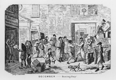 ボクシングデー（刻印 作： George Cruikshank