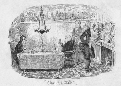 教会と州、1829 作： George Cruikshank