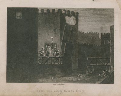 コートニーのタワーからの脱出 作： George Cruikshank