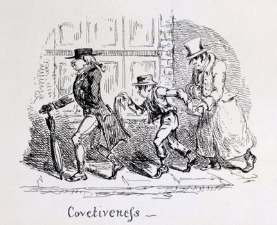1826年のフレノロジカルイラストレーションからの膨満性 作： George Cruikshank