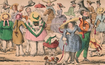 ハイドパークでのブルマのクルークシャンクス展、1852年、c1870 作： George Cruikshank