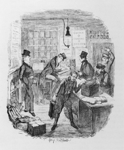 アーリーコーチズ、1836年頃（エングレーヴィング 作： George Cruikshank