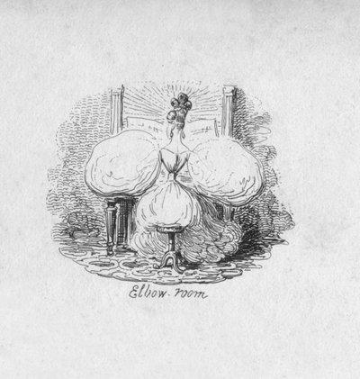 エルボールーム、1829年 作： George Cruikshank