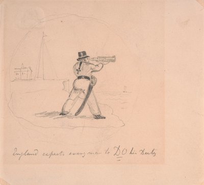 イングランドは、誰もが自分の義務を果たすことを期待しています 作： George Cruikshank