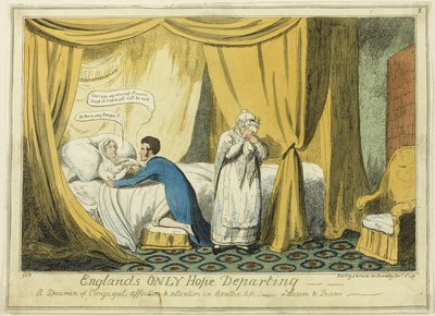 イングランド唯一のホープが旅立つ 作： George Cruikshank