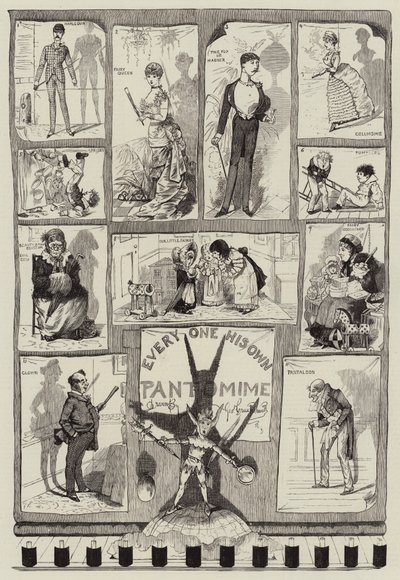 一人一人が自分のパントマイム 作： George Cruikshank