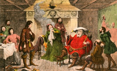ファルスタッフは王の一部を制定します 作： George Cruikshank