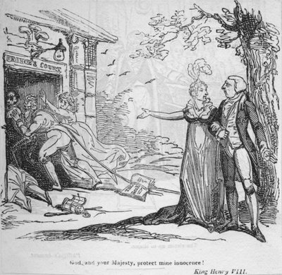 神と陛下、地雷の無罪を守ってください、c1820。 作： George Cruikshank
