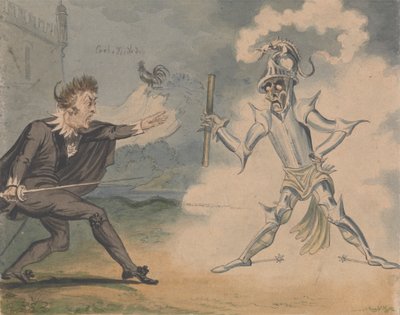 ハムレットと幽霊 作： George Cruikshank