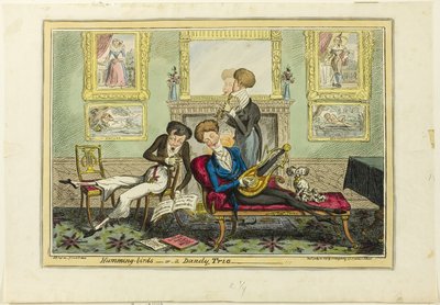ハミングバード、またはダンディトリオ 作： George Cruikshank