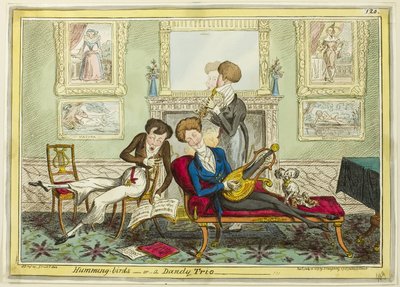 ハミング・バーズ、あるいはダンディ・トリオ 作： George Cruikshank